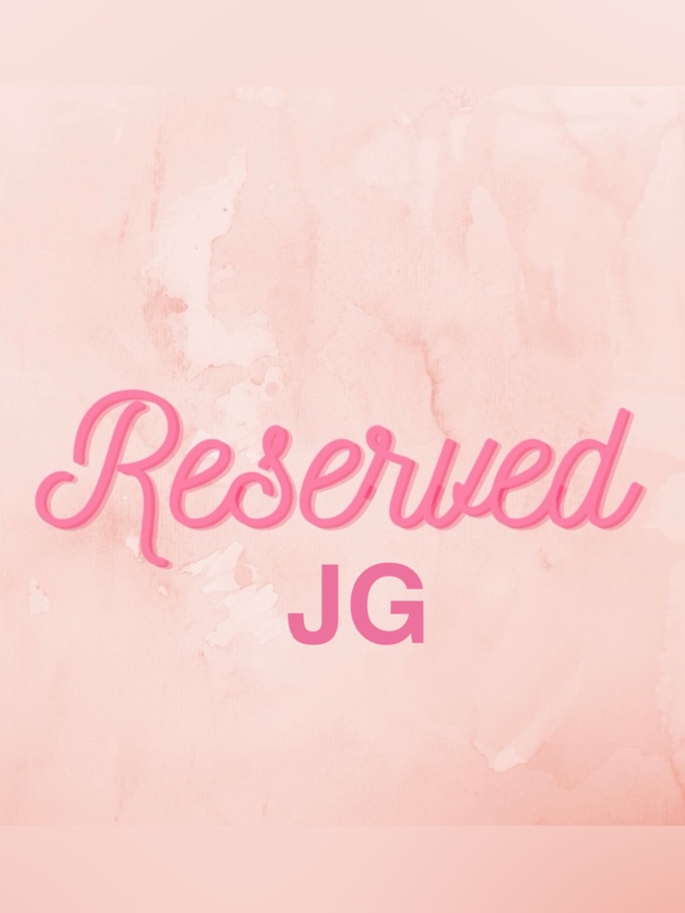 RESERVED for JG- NOT FOR SALE